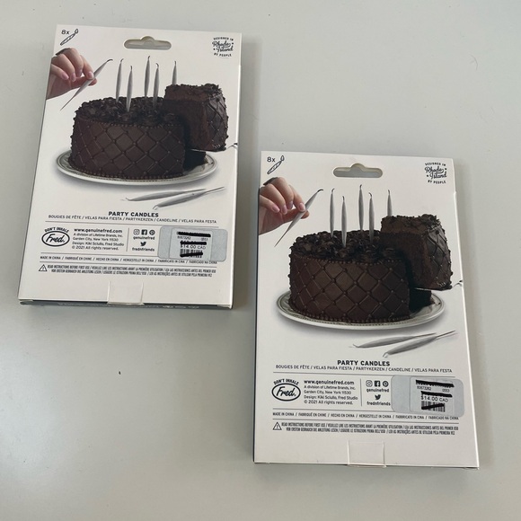 Set of 2 NWT Urban Outfitters Lit Party Candles - Picture 7 of 10